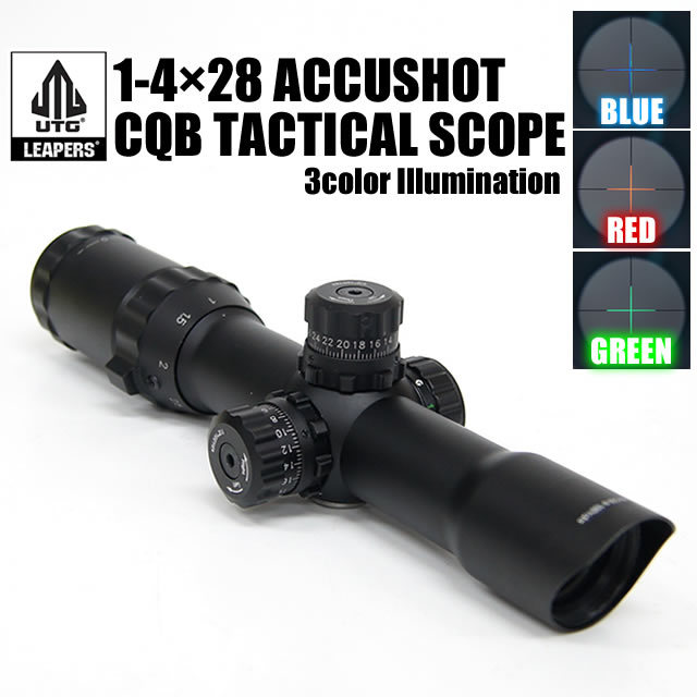 Tactical 1-4x28 Mil-Dot Illuminated Rifle Scope